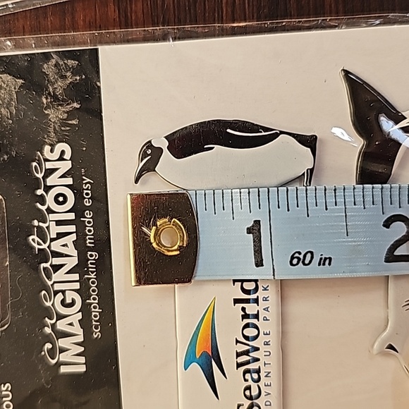 NEW 6 sheets total 35 SeaWorld brads stickers scrapbooking - Picture 8 of 14